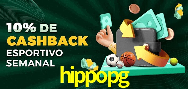 10% de bônus de cashback na hippopg